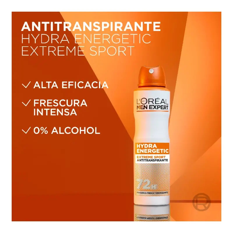 L'Oreal Paris Hydra Energetic Sport -deodoranttispray, miehille, 150 ml