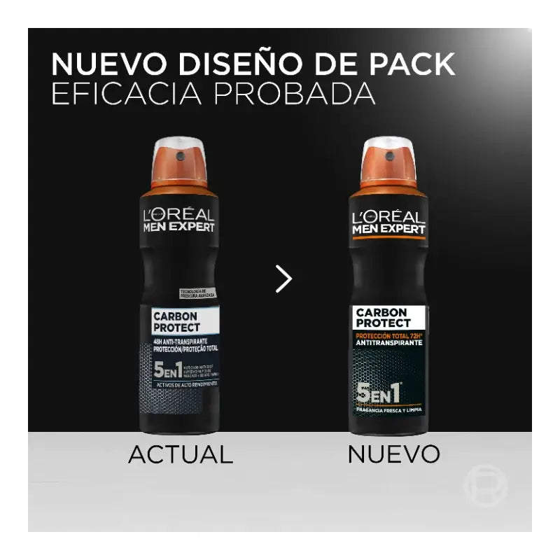 L'Oreal Paris -deodoranttisuihke, 48 tunnin täydellinen suoja, miehille, 150 ml