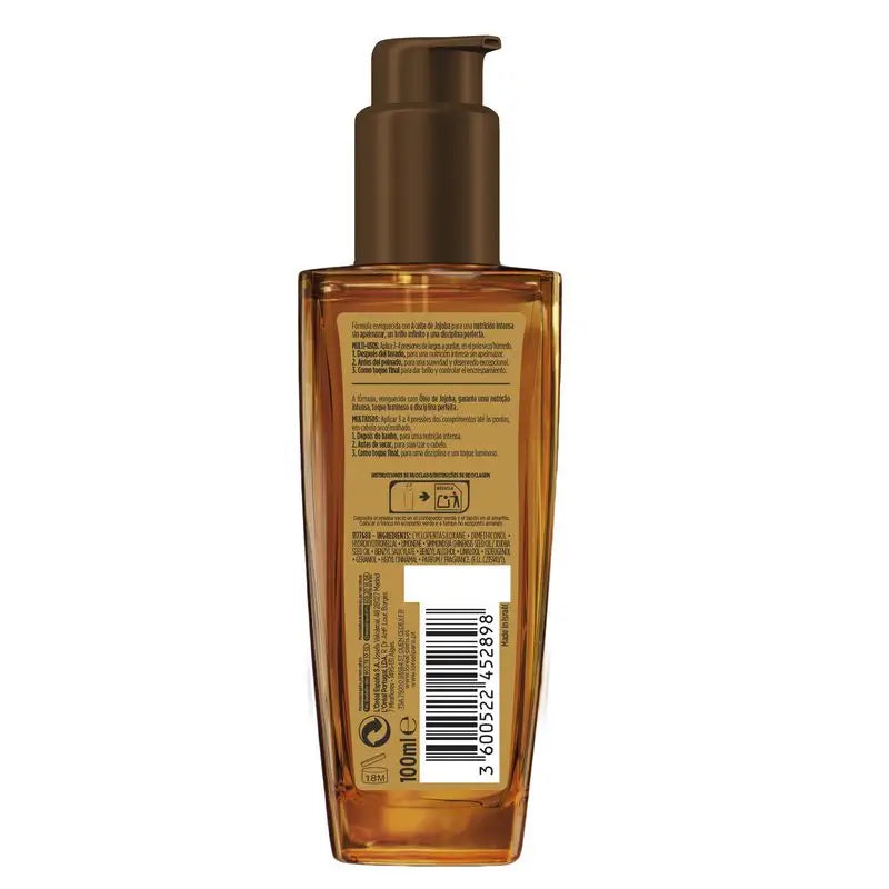 L'Oréal Paris Elvive Extraordinary Oil Intense Nutrition, monikäyttöinen hoito kuivalle hiukselle 100 ml
