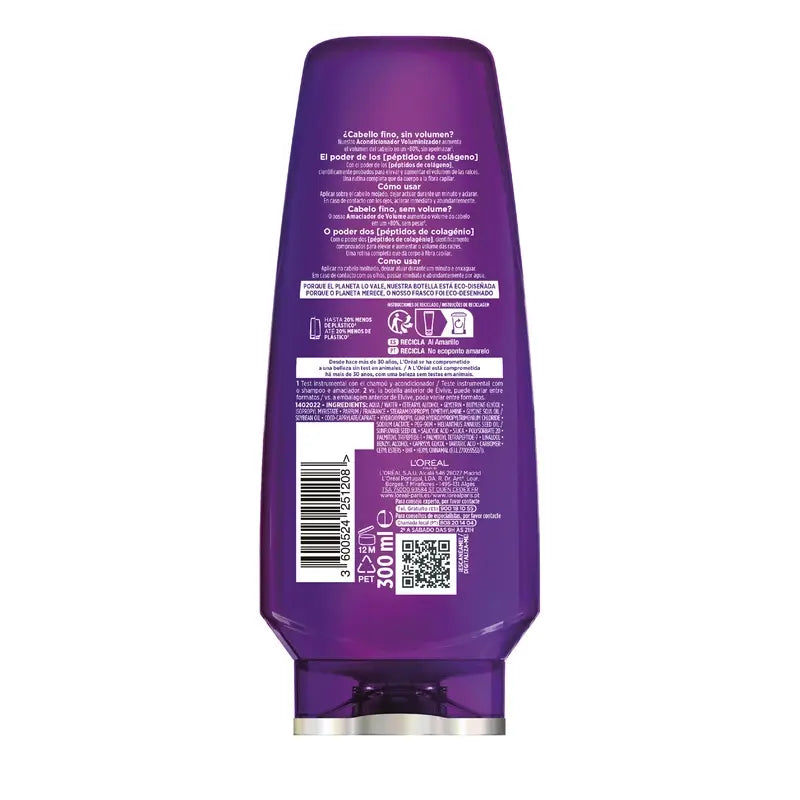 L'Oréal Paris Elvive Collagen Lifter  Volyymia antava hoitoaine, 300 ml