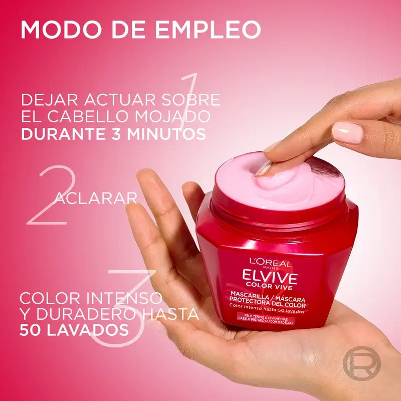 L'Oréal Paris Elvive Color Vive Color Lock -naamio, 310 ml