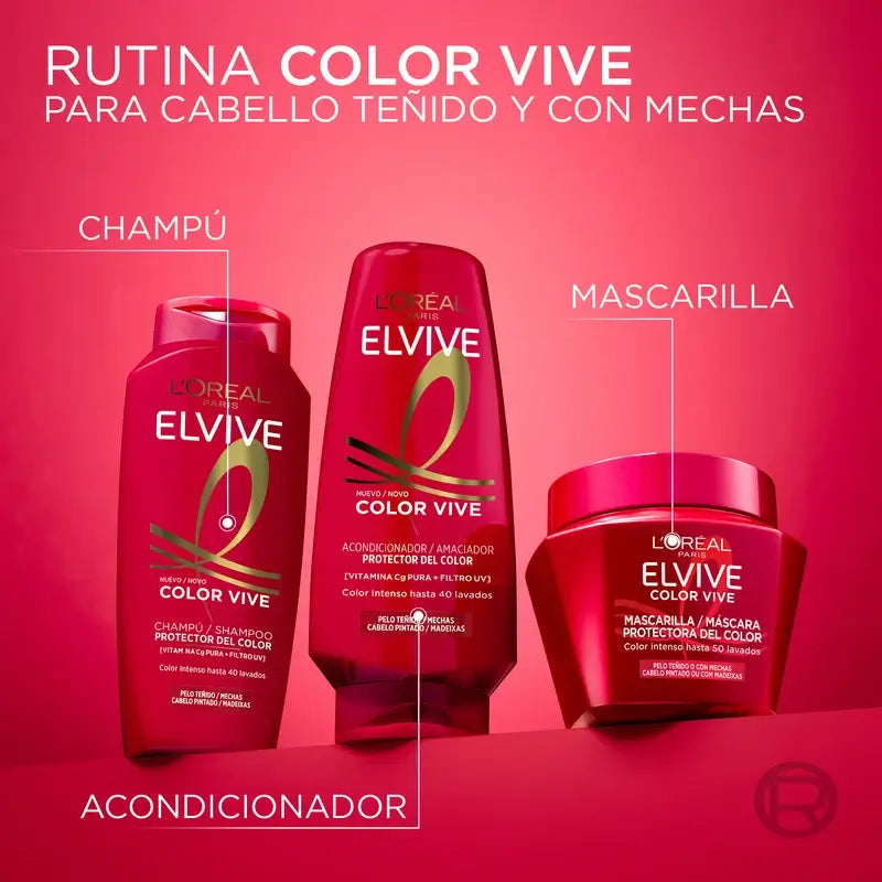 L'Oréal Paris Elvive Color Vive Color Lock -naamio, 310 ml
