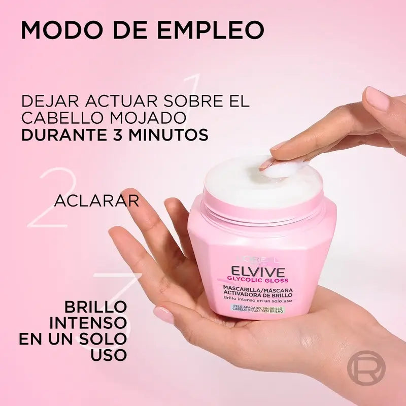L'Oréal Paris Elvive Glycolic Gloss kiiltoa lisäävä hoitoaine, 310 ml