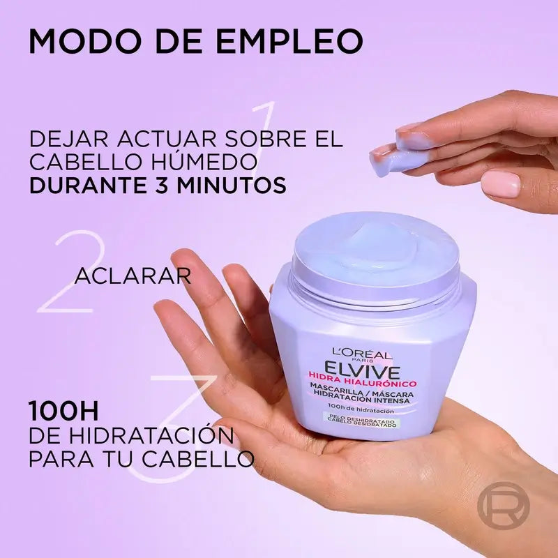 L'Oréal Paris Elvive Hyaluron Moisture Lock -naamio, 310 ml