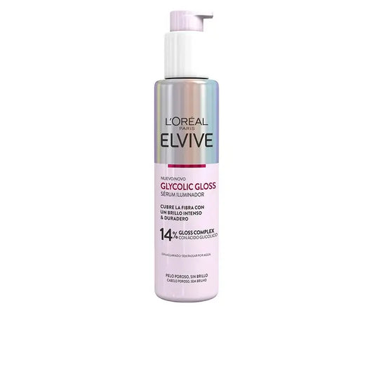 L'Oréal Paris Elvive Glycolic Gloss -seerumi, jossa on glykolihappoa – pehmeät ja kiiltävät hiukset