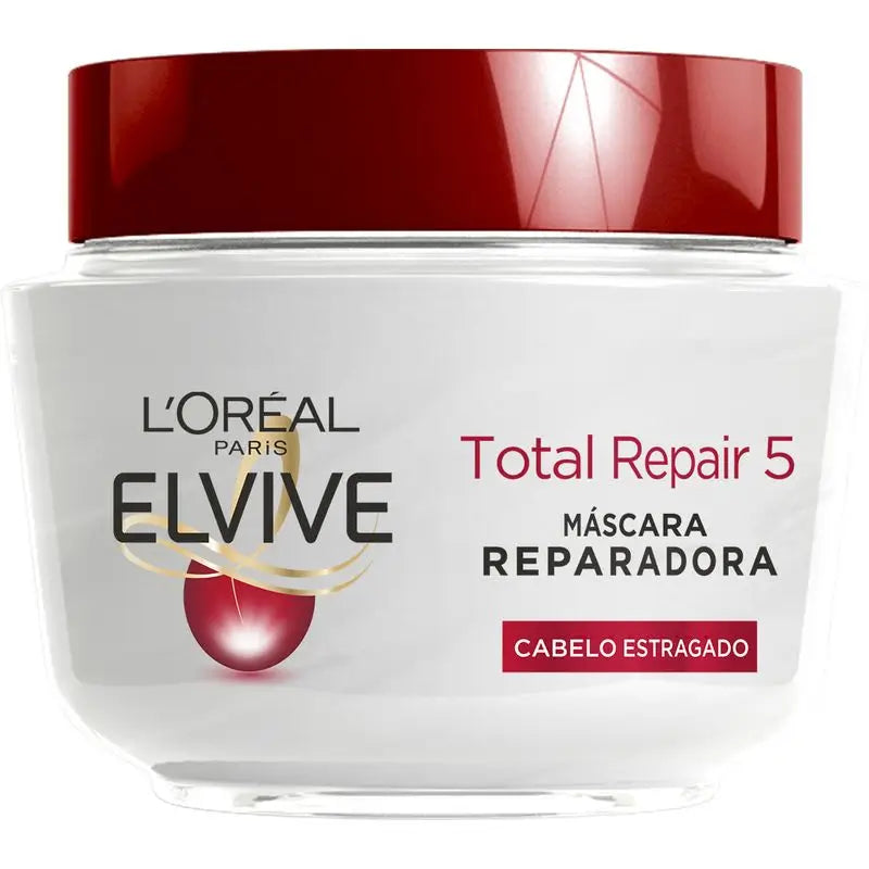 L’Oréal Paris Elvive Total Repair 5 -korjaava hiusnaamio vaurioituneille hiuksille 310 ml