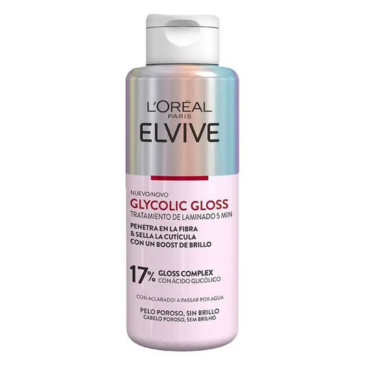 L'Oréal Paris Elvive 5 minuutin hoito Glycolic Gloss, glykolihappoa sisältävä, pehmeät ja kiiltävät hiukset