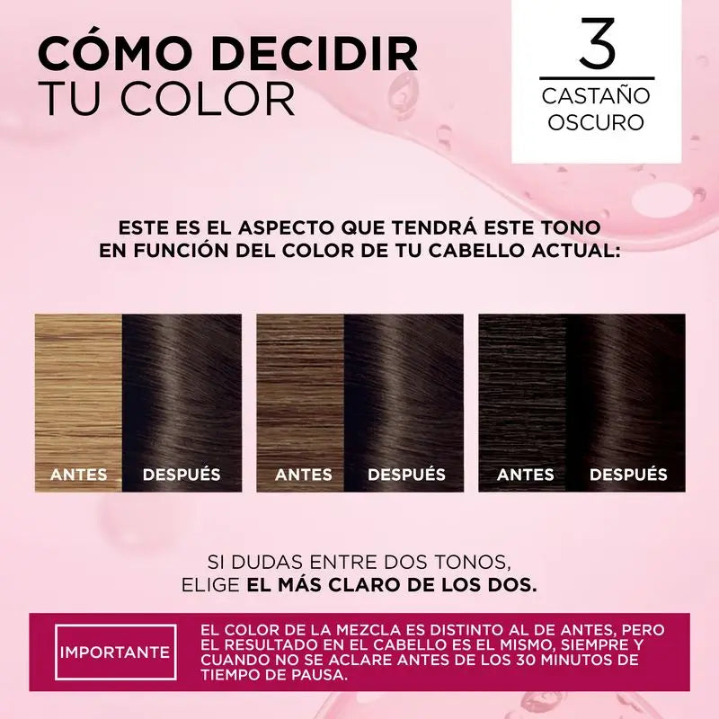 L'Oréal Paris Excellence Creme pysyvä hiusväri – sävy 3, tumma kastanja