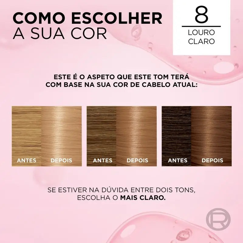 L'Oréal Paris Excellence Creme pysyvä hiusväri – sävy 8 vaalea vaalea