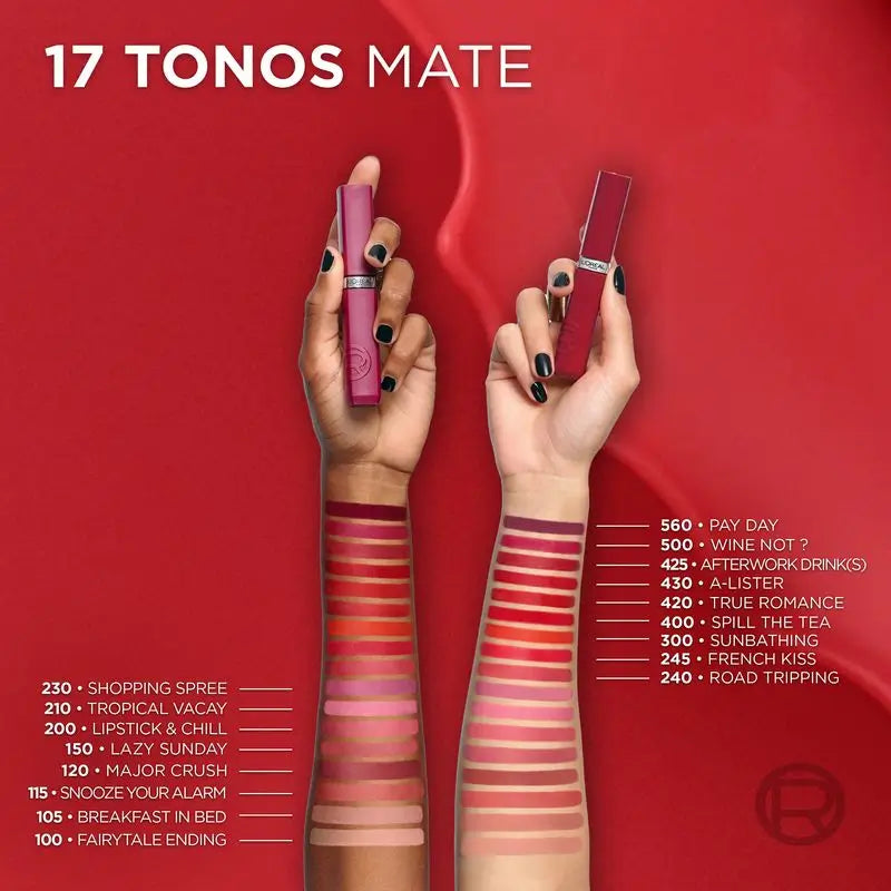 L'Oréal Paris Infaillible Le Matte Resistance, mattapinta, 16 tuntia*. Sävy 420 Le Rouge Paris