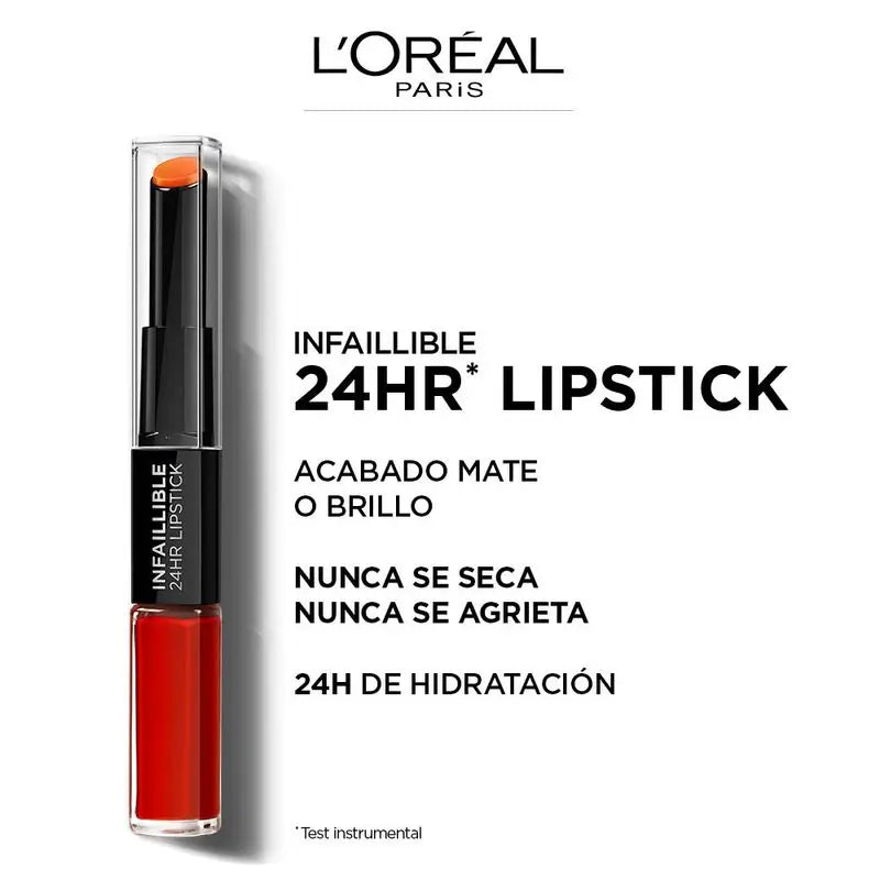 L'Oréal Paris Infalible 24H 404 Corail Constant – pysyvä korallinvärinen huulipuna