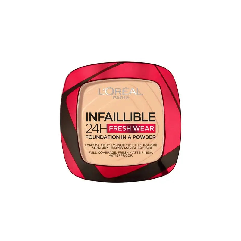 L'Oréal Paris Infalible 24H pitkäkestoinen mattapintainen puuteri, sävy 40 Cashmere vaalealle iholle