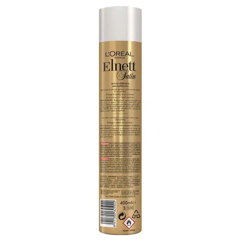 L'Oréal Paris Elnett -hiuslakka, vahva, normaali, 400 ml