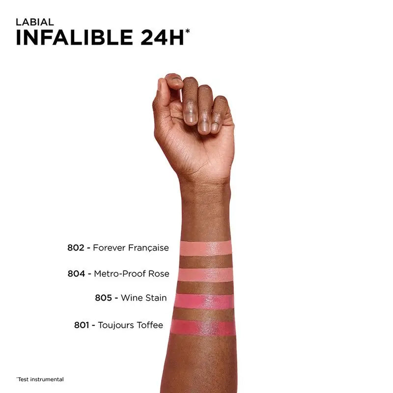 L'Oréal Paris Infalible 24H Permanent Lipstick, sävy 804 Metro-Proof Rose