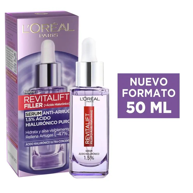 L'Oréal Paris Revitalift Filler -anti-aging-seerumi (+puhdasta hyaluronihappoa) 50 ml