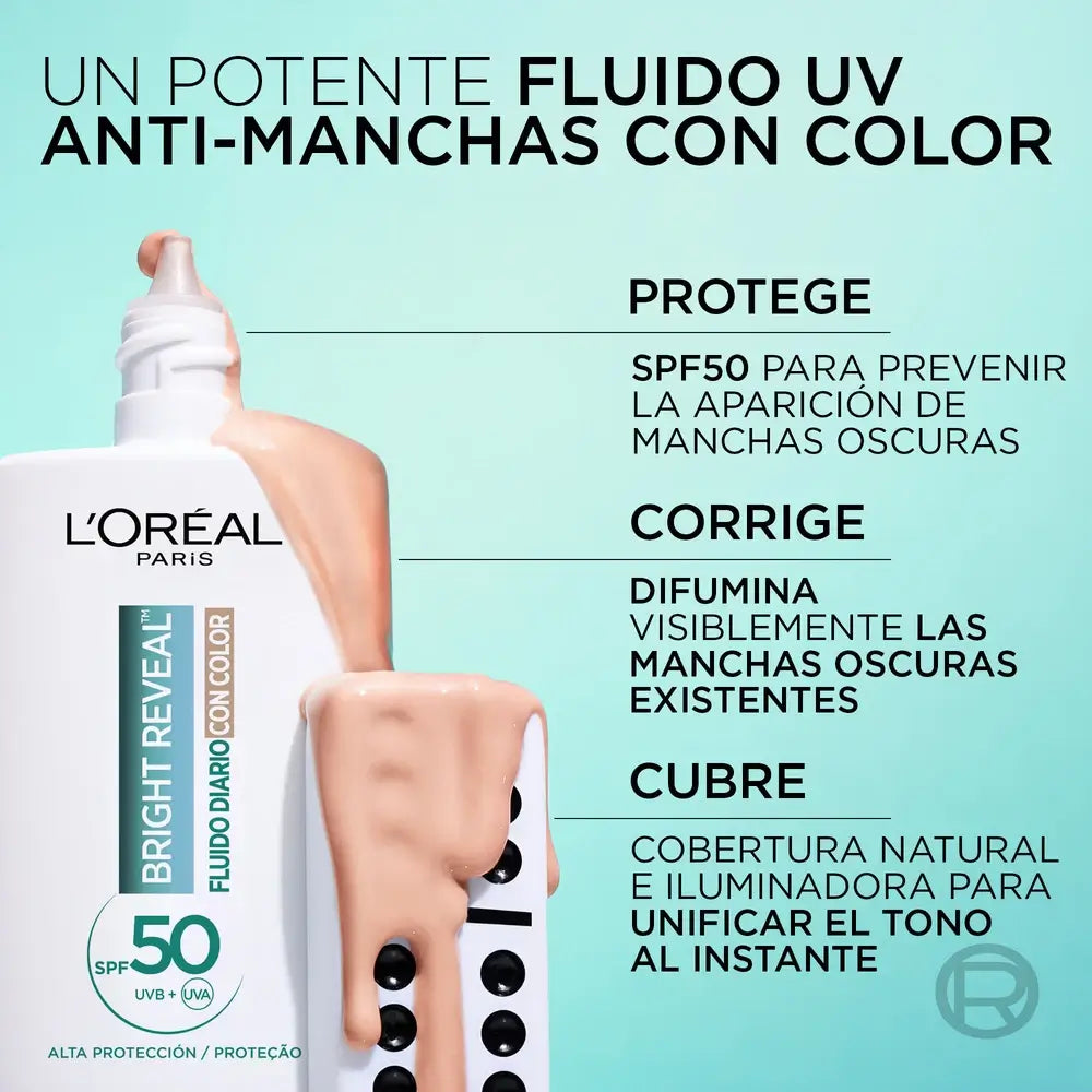 L'Oreal Paris Skincare Uv Bright Reveal Light, 50 ml