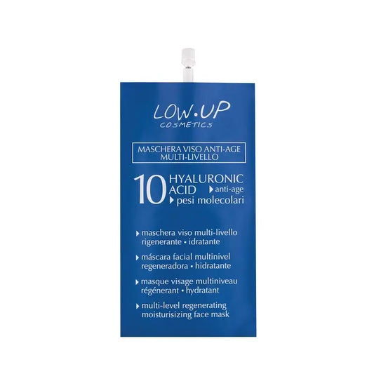 Low Up -kasvonaamio, hyaluronihappo 10, ikääntymistä ehkäisevä, 20 ml