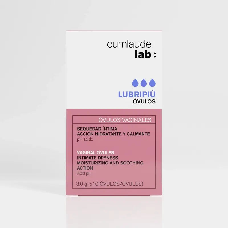 Cumlaude Lubripiu Lab: kosteuttavat ja rauhoittavat emättimen ovulot, 10 kpl