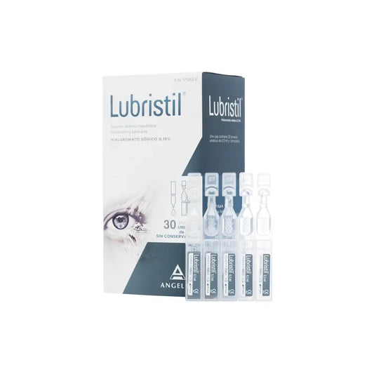 Lubristil-hyaluronaatti silmien kuivumiseen, 30 yksiannospakkausta