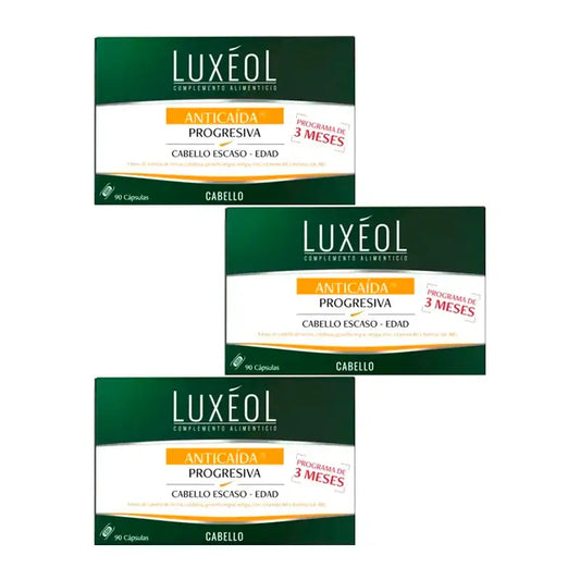 Luxeol Anticaida Progresiva, 3 x 90 tablettia sisältävä pakkaus