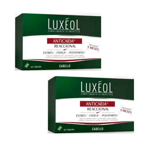 Luxeol Reaktiivinen hiustenlähtöhoito, 2 x 90 tablettia sisältävä pakkaus