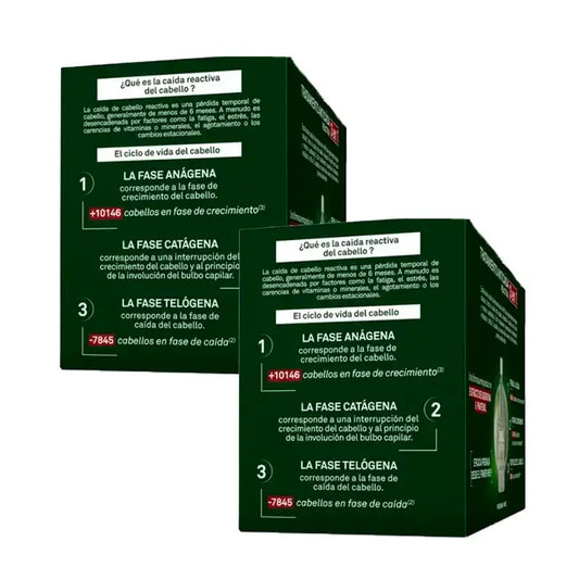 Luxeol 3-in-1-hoito reaktiivista hiustenlähtöä vastaan, pakkaus sisältää 2 x 14 ampullia à 7 ml