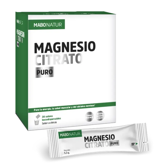 Mabonatur Puhdas magnesiumsitraatti, 20 annospussia 
