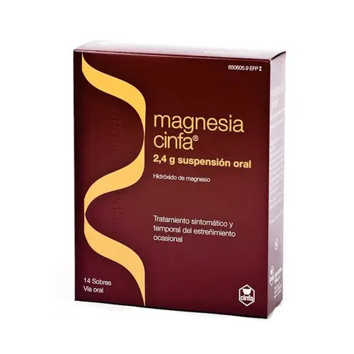 Magnesia Cinfa 2,4 g, 14 annospussia, suun kautta otettava suspensio