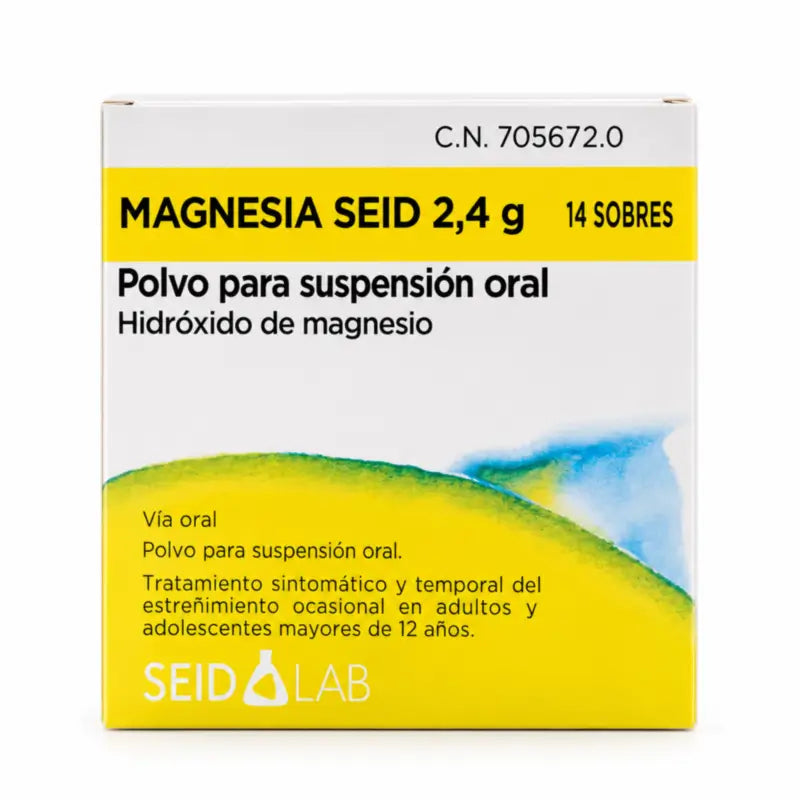Magnesia Seid 14 annospussia, jauhe suun kautta otettavaksi suspensioksi