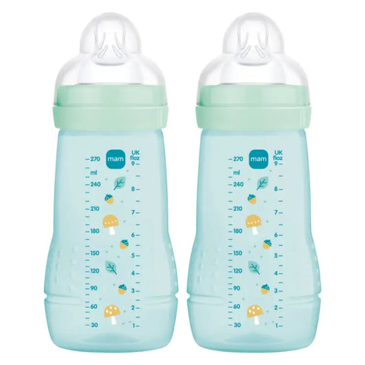 Mam Baby Easy Active -tutipullo, kirkkaan sininen, 2 x 270 ml 