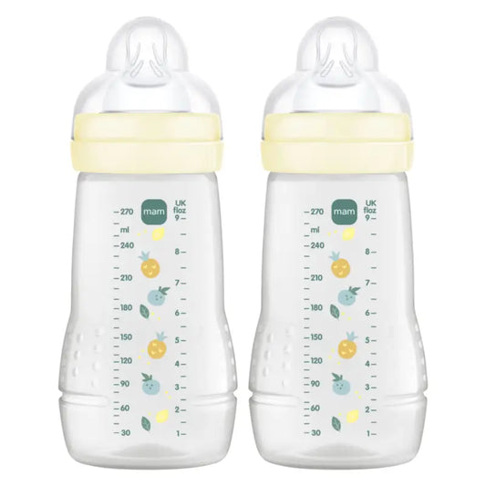 Mam Baby Easy Active -tutipullo, neutraali, kiiltävä, 2 x 270 ml 