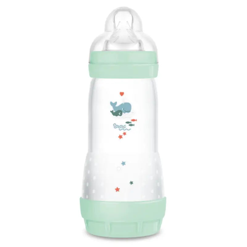 Mam Baby Easy Start -tuttipullo, koliikkia ehkäisevä, kirkkaan sininen, 320 ml 