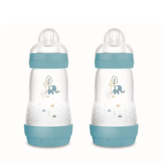 Mam Baby Easy Start -tuttipullo, matta sininen, 2 x 260 ml 