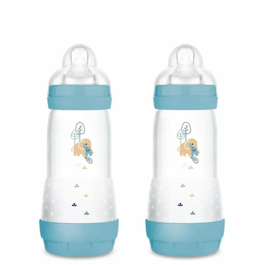 Mam Baby Easy Start -tuttipullo, matta sininen, 2 x 320 ml 