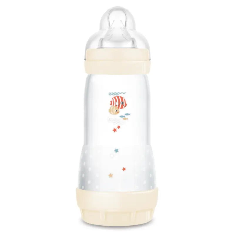 Mam Baby Easy Start -tuttipullo, ilmavaivoja ehkäisevä, neutraali, kiiltävä, 320 ml 