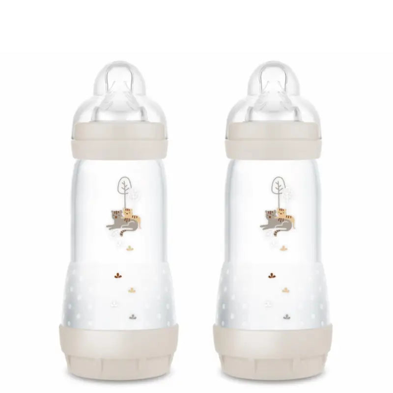 Mam Baby Easy Start -tuttipullo, kolikkovaivaa ehkäisevä, neutraali, mattapintainen, 2 x 320 ml 