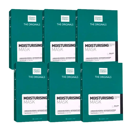 Martiderm Moisturising Mask -intensiivinen kosteutusnaamio, pakkaus 6 x 10 kpl