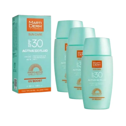 Martiderm Sun Care Spf30 Active [D] Fluid, 3X50 Ml
