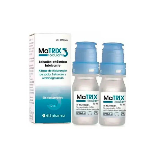 Matrix Ocular 3 silmätipat, pakkaus 2 x 10 ml