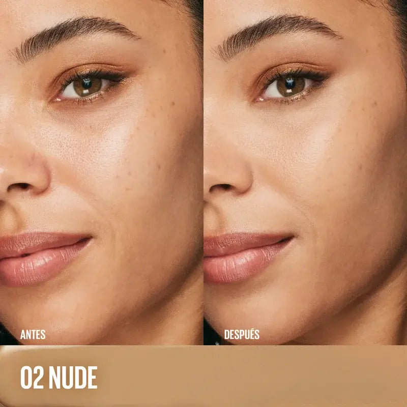 Maybelline New Yorkin monikäyttöinen kosteuttava peitevoide, sävy 02 Nude