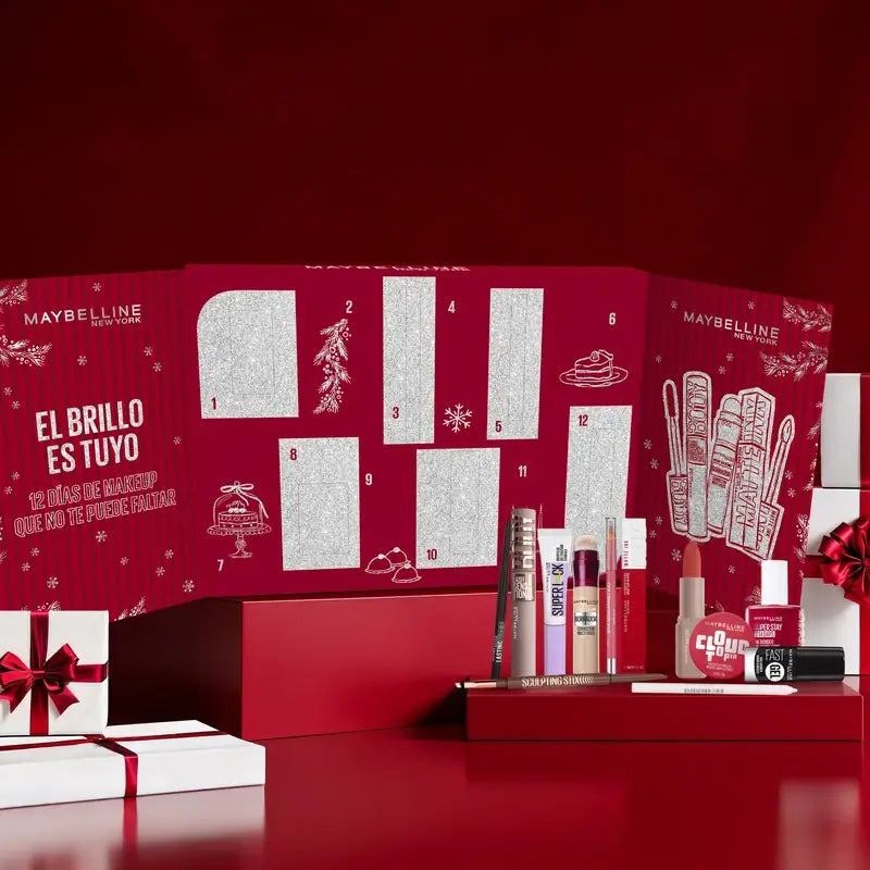 Maybelline-adventtikalenteri, 12 tuotetta