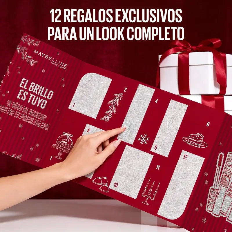 Maybelline-adventtikalenteri, 12 tuotetta