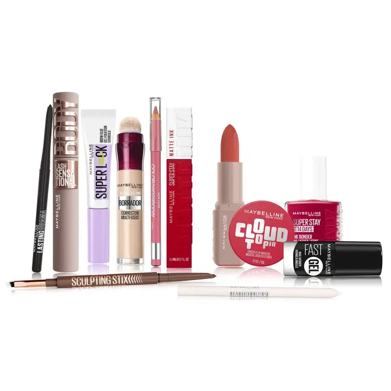 Maybelline-adventtikalenteri, 12 tuotetta