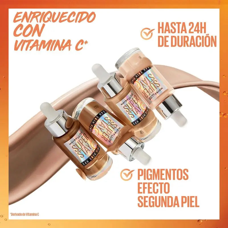 Maybelline New York Super Stay Skin Tint + C-vitamiini 24H. Sävy 10