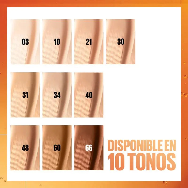 Maybelline New York Super Stay Skin Tint + C-vitamiini 24H. Sävy 10