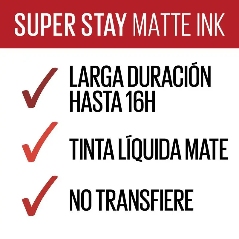 Maybelline New York Superstay Matte Ink, nestemäinen huulipuna, sävy 320 Individualist