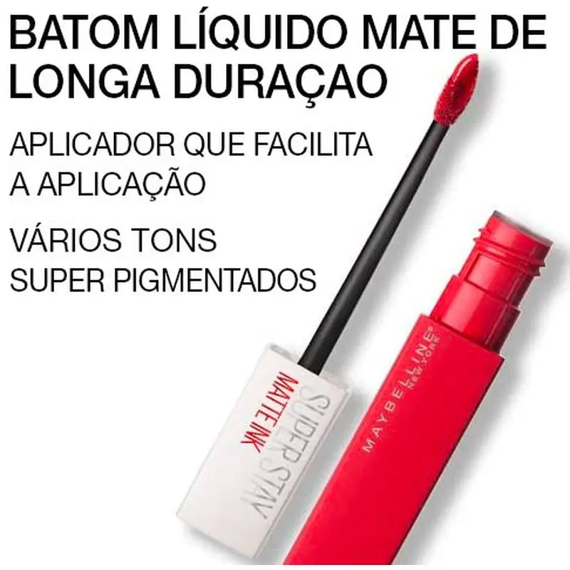 Maybelline New York Superstay Matte Ink, nestemäinen huulipuna, sävy 320 Individualist