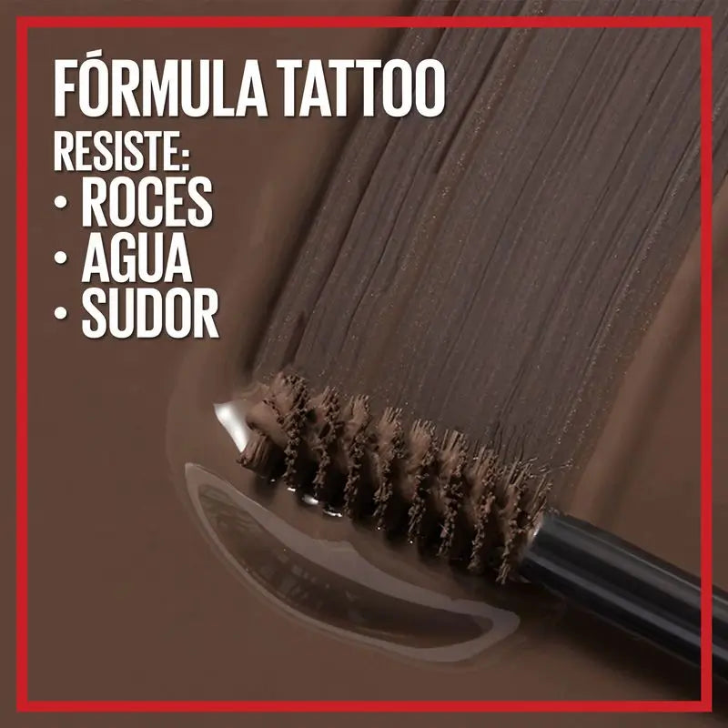 Maybelline New York Tattoo Brow -geeli täytettäville kulmakarvoille, sävy 260 Deep Brown