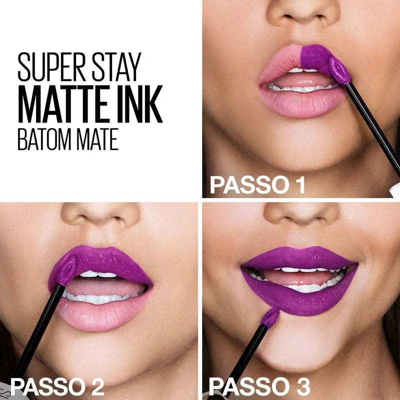 Maybelline New York Superstay Matte Ink -mattahuulipuna, sävy 155 Savant, vaaleanpunainen
