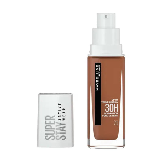 Maybelline New York Superstay Active Wear Foundation That Gives It All 30H. Shade 70 Cocoa